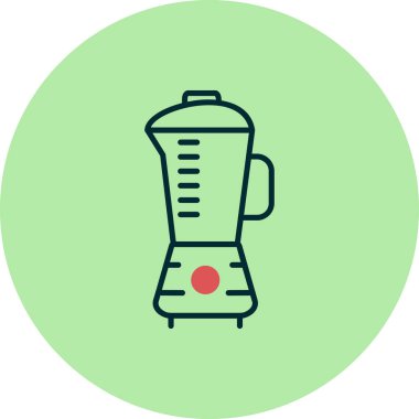 Mutfak karıştırıcı simgesi, vektör illüstrasyonu