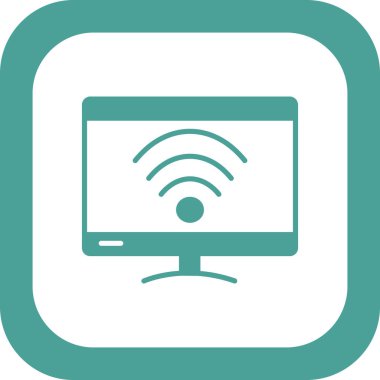 Akıllı televizyon. Web simgesi