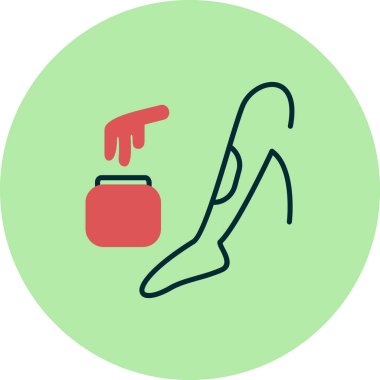 vector illustration of Waxing 