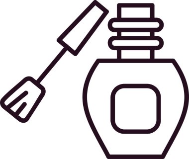 Tırnak cilası. Basit resimleme