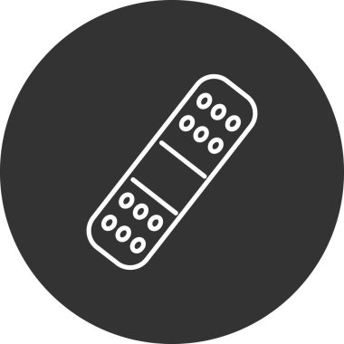 Yara bandının vektör illüstrasyonu, tıbbi simge