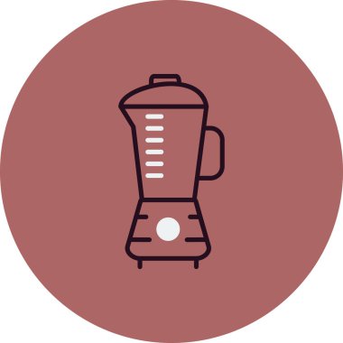 Karıştırıcı simgesi, vektör illüstrasyonu