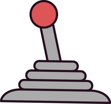 Çubuk arabanın vektör illüstrasyonu