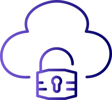 ikon vektör illüstrasyonunu kilitle