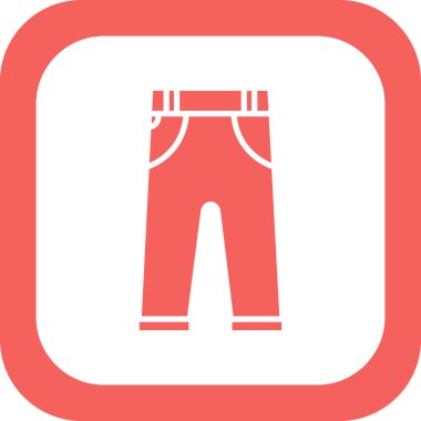 pantolon simgesi vektör illüstrasyonu 