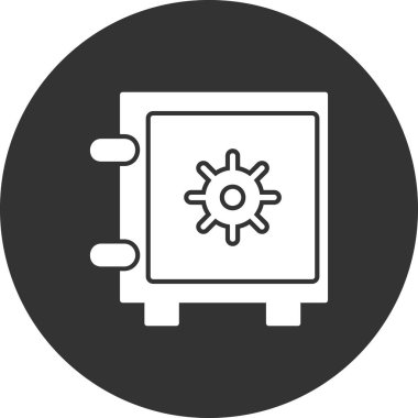 Güvenli kutu simgesinin vektör çizimi