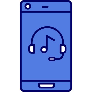 Akıllı telefon. Web simgesi basit illüstrasyon