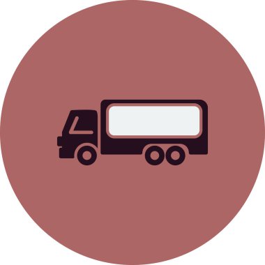 Kamyon. Web simgesi basit tasarım 