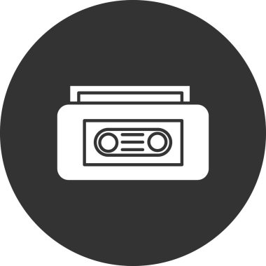 Video kaset. Web simgesi basit illüstrasyon