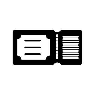 Bilet web simgesi basit illüstrasyon