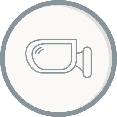 Yan ayna simgesinin vektör illüstrasyonu