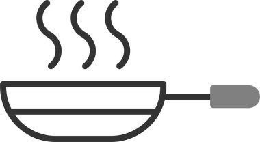 Kızarma. Web simgesi vektör illüstrasyonu