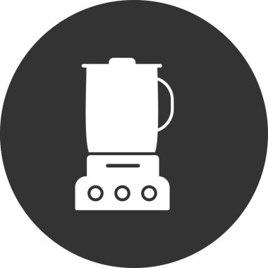 Mutfak karıştırıcı simgesi, vektör illüstrasyonu