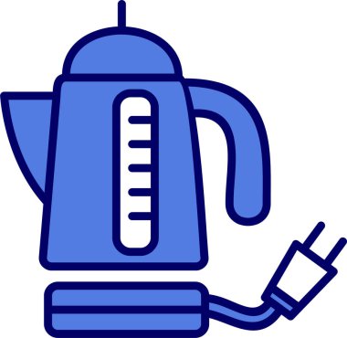 Elektrikli çaydanlık ikonu. Basit tasarım