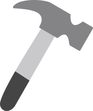 Çekiç. Web simgesi basit illüstrasyon 