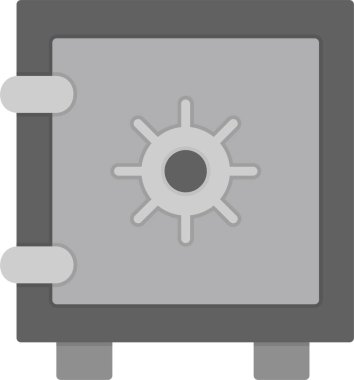 Güvenli kutu simgesinin vektör çizimi