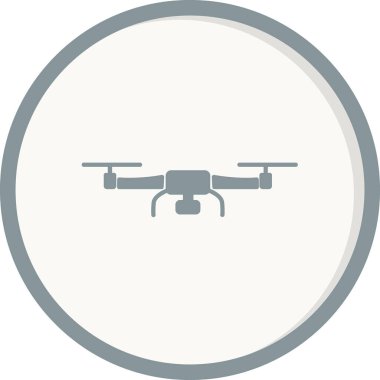 Kamera drone simgesi vektör illüstrasyonu