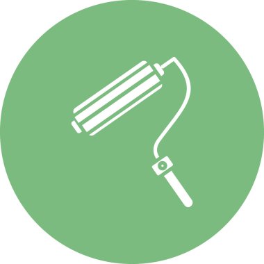 boya silindirli ikon vektörü, paten boyası, illüstrasyon