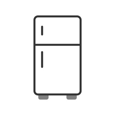 buzdolabı simgesi vektör illüstrasyonu