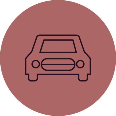 - Araba. Web simgesi basit illüstrasyon 