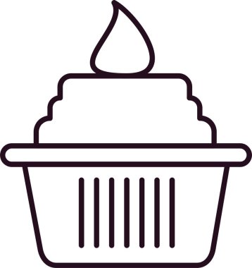 Kek simgesinin vektör illüstrasyonu