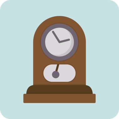 Saat simgesi vektör illüstrasyonu