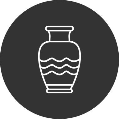 vazo simgesi vektör illüstrasyonu