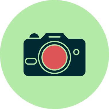 kamera simgesi vektör illüstrasyonu