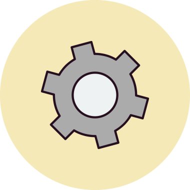 Çarklı. Web simgesi vektör illüstrasyonu ayarlanıyor