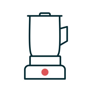 Mutfak karıştırıcı simgesi, vektör illüstrasyonu