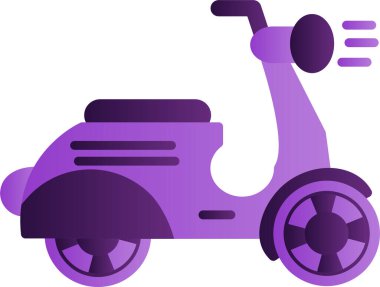Scooter simgesinin vektör illüstrasyonu
