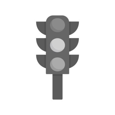 Trafik ışıkları düz kutsal kişilerin resmi, vektör, illüstrasyon