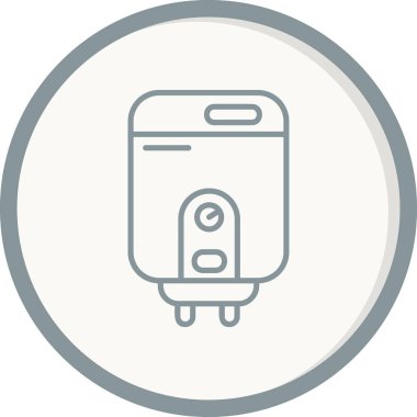 Su ısıtıcısının vektör illüstrasyonu