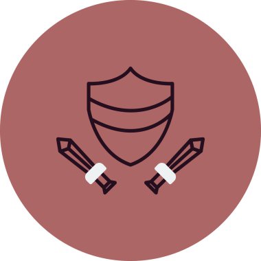 kalkan ağ simgesi basit illüstrasyon