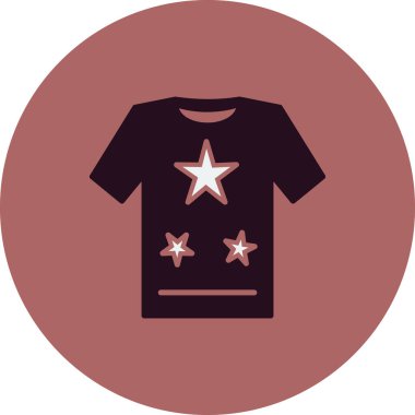 t-shirt simgesi, vektör illüstrasyonu