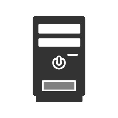 Cpu kulesinin vektör çizimi