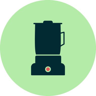 Karıştırıcı simgesi, vektör illüstrasyonu