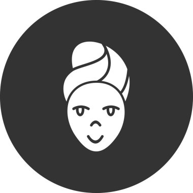 kadın simge vektör illüstrasyonu