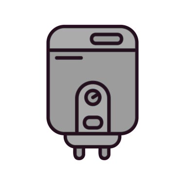 Su ısıtıcısının vektör illüstrasyonu