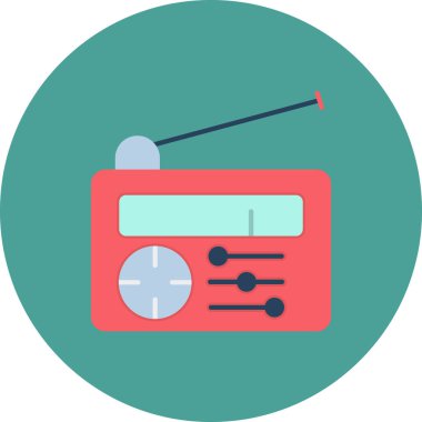 radyo simgesi vektör illüstrasyonu