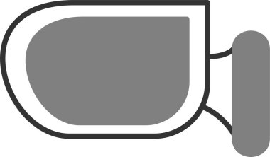 Yan ayna simgesinin vektör illüstrasyonu