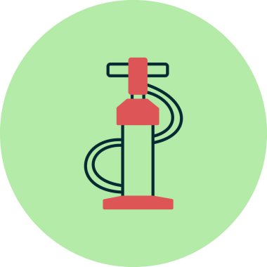 Hava pompası ikonu. özet çizimi 