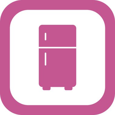 buzdolabı simgesi vektör illüstrasyonu