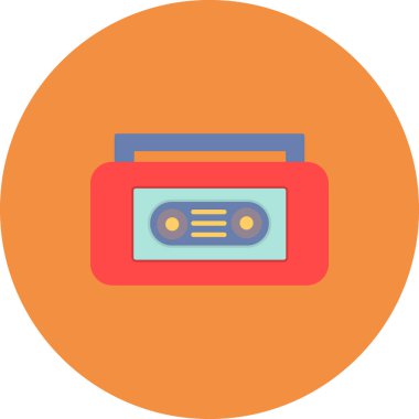 Video kaset. Web simgesi basit illüstrasyon