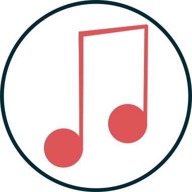 Müzik notası. Basit resimleme