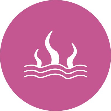 Deniz Otu simgesinin vektör illüstrasyonu