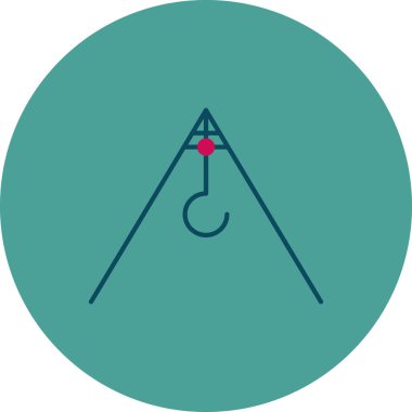 Kanca simgesinin vektör illüstrasyonu