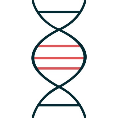 DNA simgesi vektör illüstrasyonu