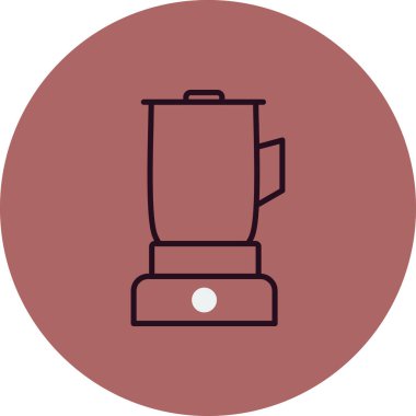 Mutfak karıştırıcı simgesi, vektör illüstrasyonu