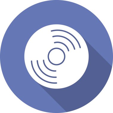 CD mi? Web simgesi basit illüstrasyon 